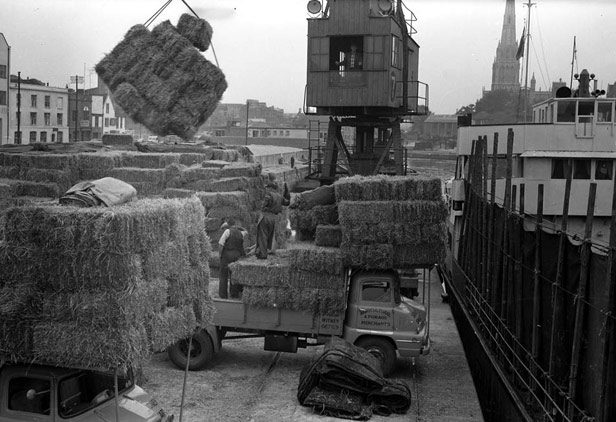 Loading straw, 17 September 1958