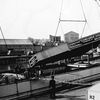 Crated wing part for Concorde, 1967