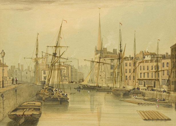 St Augustine's Reach looking towards Quay Head, 1825