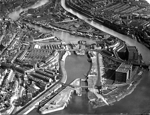 Aerial view of the New Cut