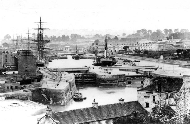 Cumberland Basin lock gates, 1865-70