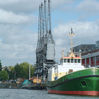 Cargo cranes at Princes Wharf, 2009