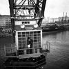 Cab of electric crane on Princes Wharf, 1952