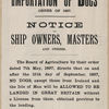 Bristol Docks Importation of Dogs Notice