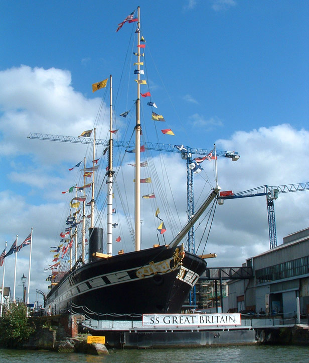 Brunel's ss Great Britain in dry dock