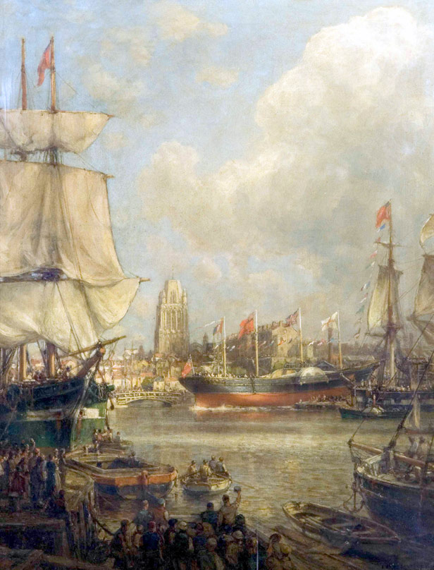 Launch of the Great Western, 19 July 1837