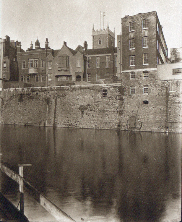 Back of Bridge Street and St Peter\'s Church Tower