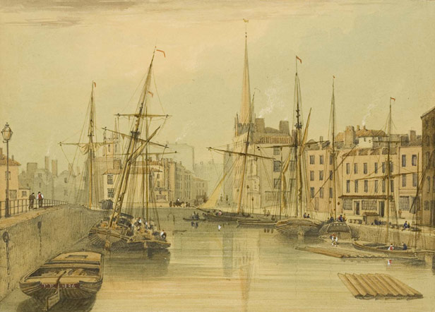 St Augustine\'s Reach looking towards Quay Head, 1825