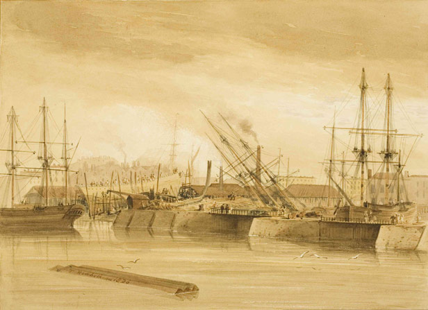 Shipbuilding and repair on East Wapping