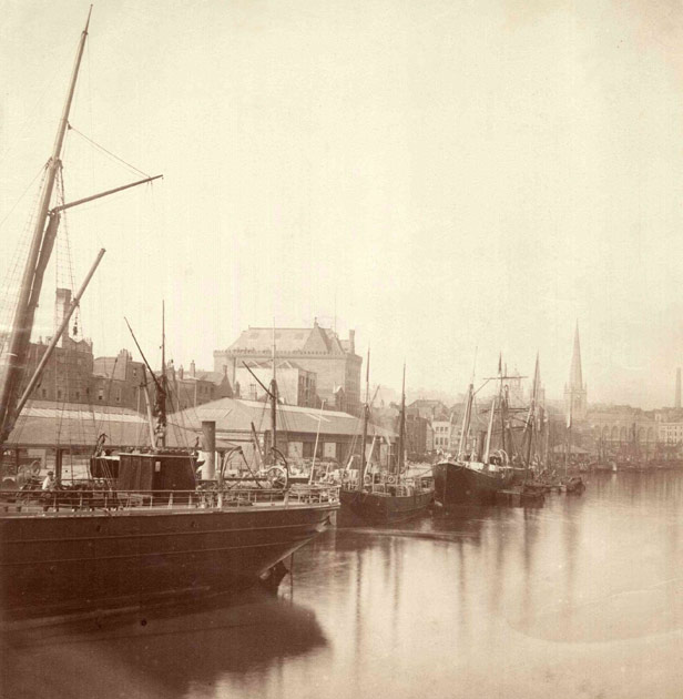 Granary from Redcliffe Bridge, 1875