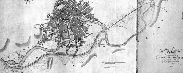 Jessop\'s Plan for the Floating Harbour, 1802