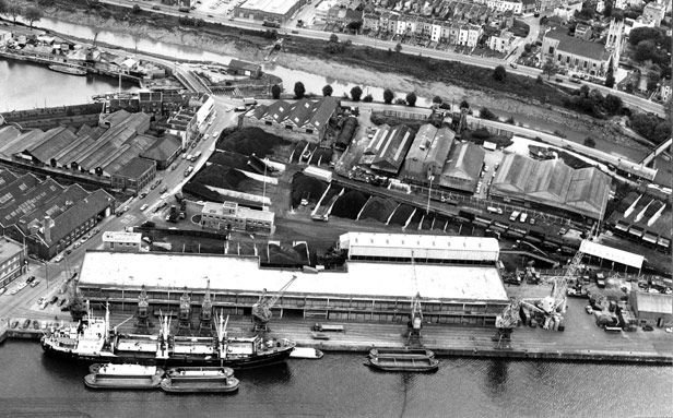 Aerial View of L & M Sheds, 1965-1969